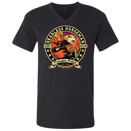 Unisex V-Neck T-Shirt - N5J1YUGM - Black - 1