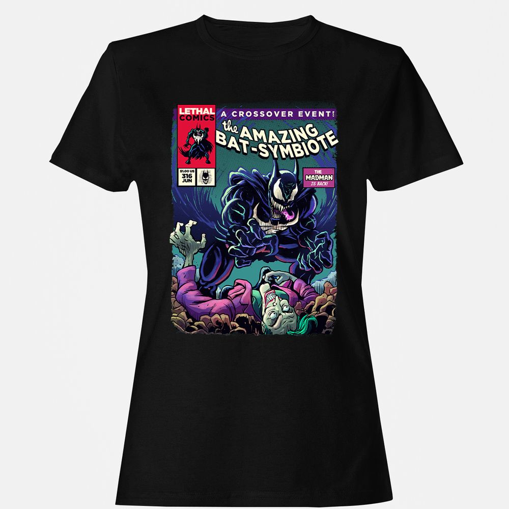 Women's T-Shirt - H1VNMNK9 - Black - 1