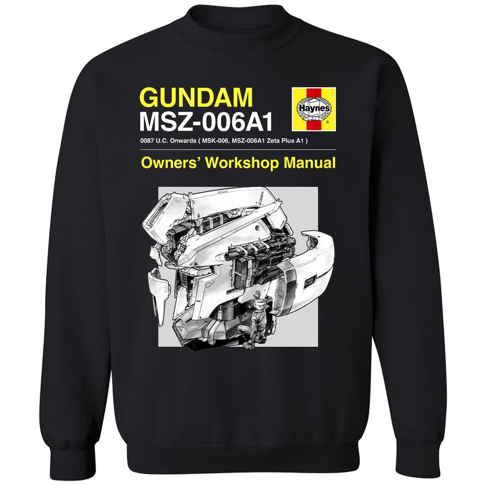 Classic Unisex Sweatshirt - TZWX7M6X - Black - 1
