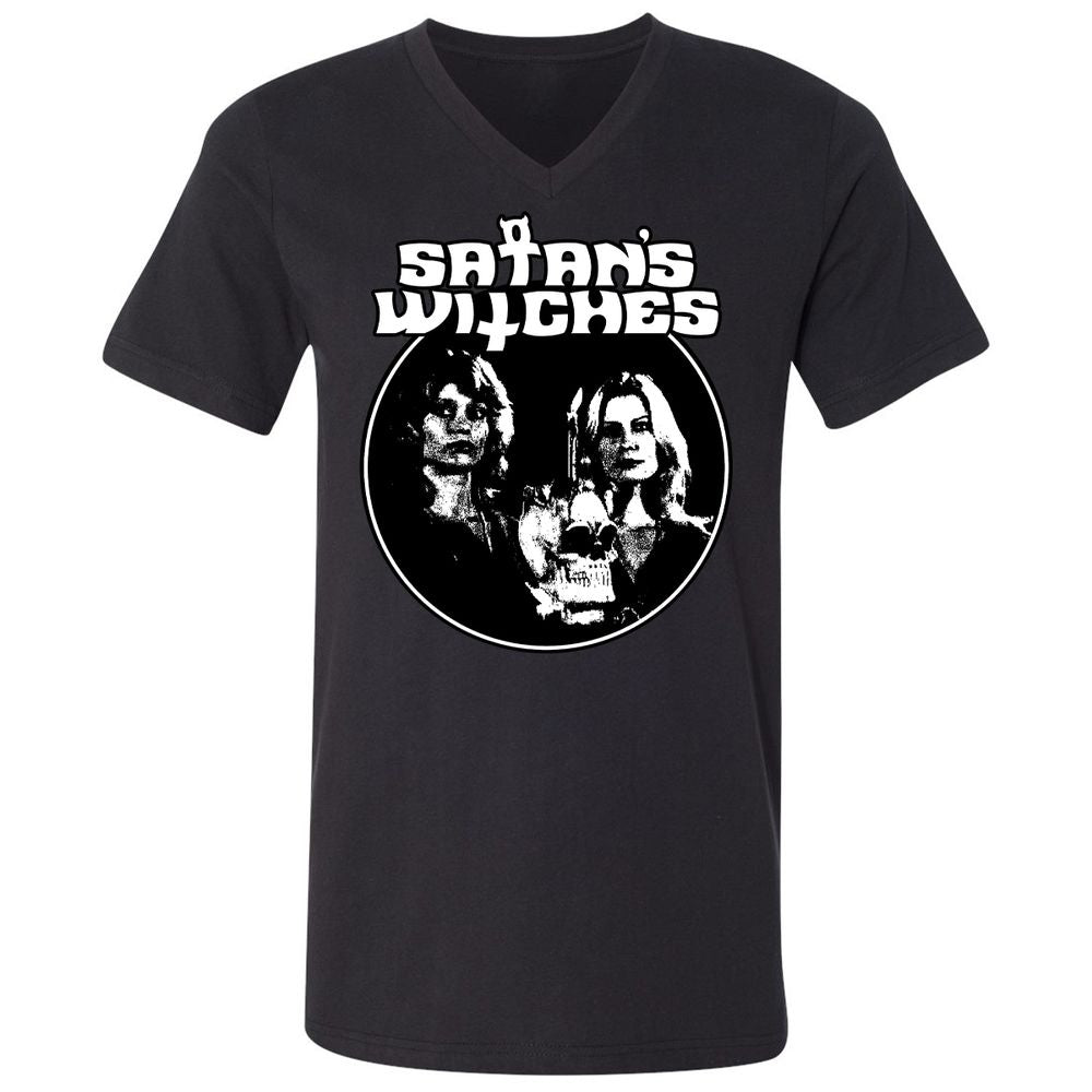Unisex V-Neck T-Shirt - ZT5M5KW8 - Black - 1
