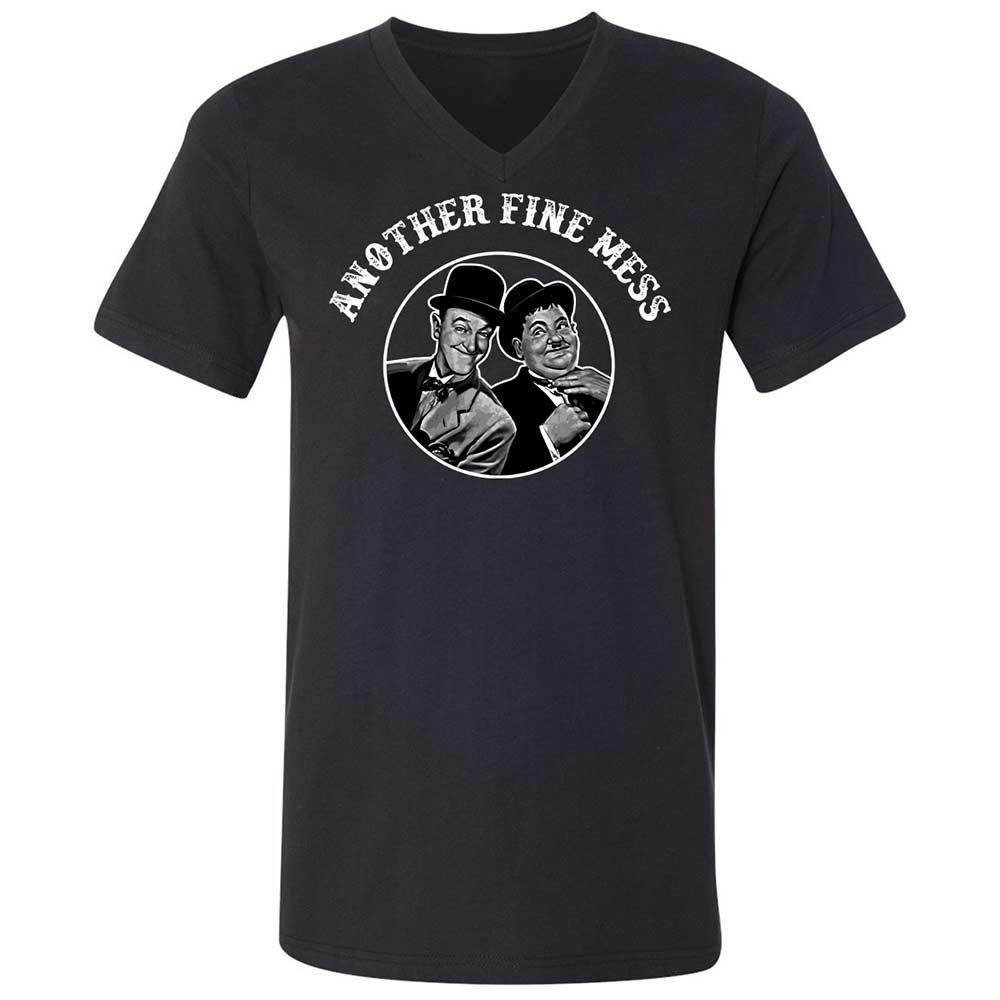 Unisex V-Neck T-Shirt - 8UYGAG2G - Black - 1