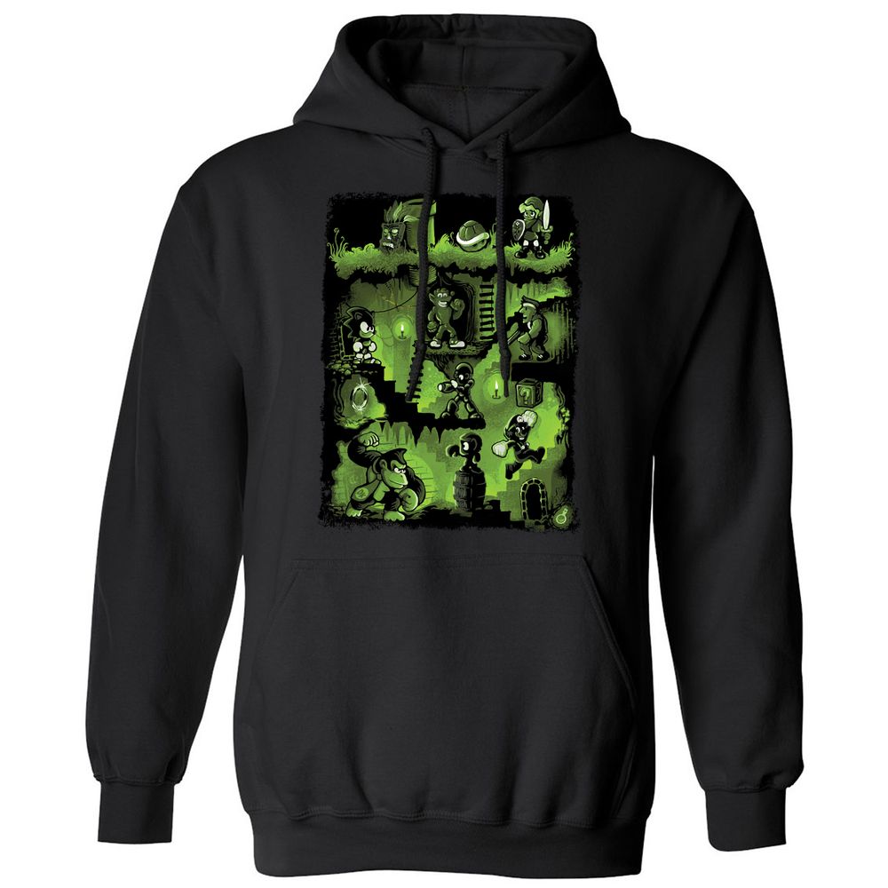 Classic Unisex Hoodie - YZVWK756 - Black - 1