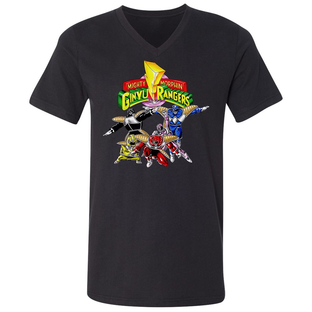 Unisex V-Neck T-Shirt - CDZUNNFB - Black - 1