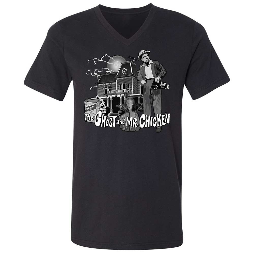 Unisex V-Neck T-Shirt - V928HNGB - Black - 1