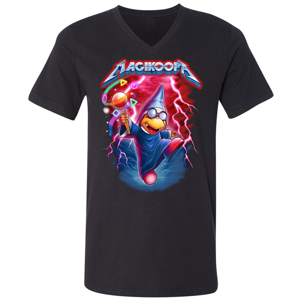 Unisex V-Neck T-Shirt - 86YKXULU - Black - 1