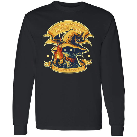 Long Sleeve T-Shirt - NKD4MWUM - Black - 1