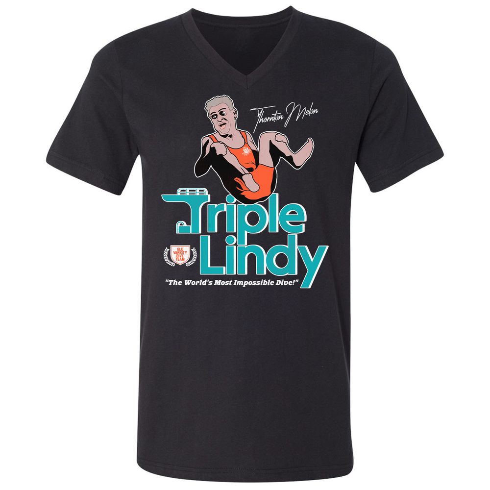 Unisex V-Neck T-Shirt - HA17HG73 - Black - 1