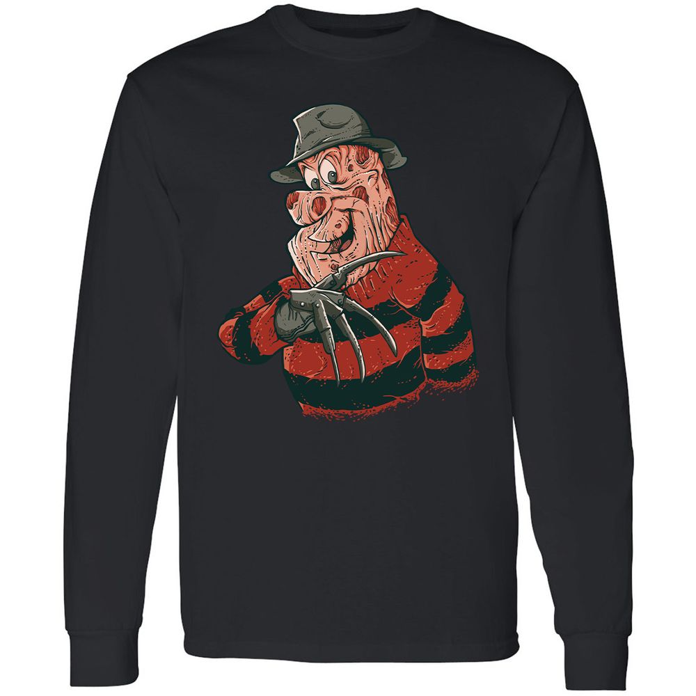 Long Sleeve T-Shirt - 7NJN6WY3 - Black - 1