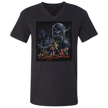 Unisex V-Neck T-Shirt - 3TBZGSVY - Black - 1