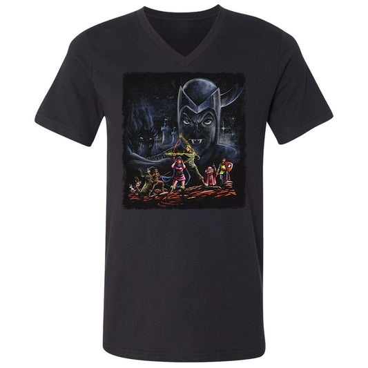 Unisex V-Neck T-Shirt - 3TBZGSVY - Black - 1