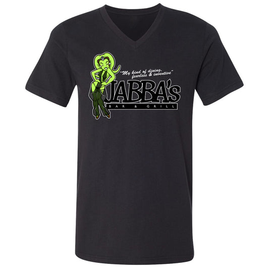 Unisex V-Neck T-Shirt - XS9CRC43 - Black - 1