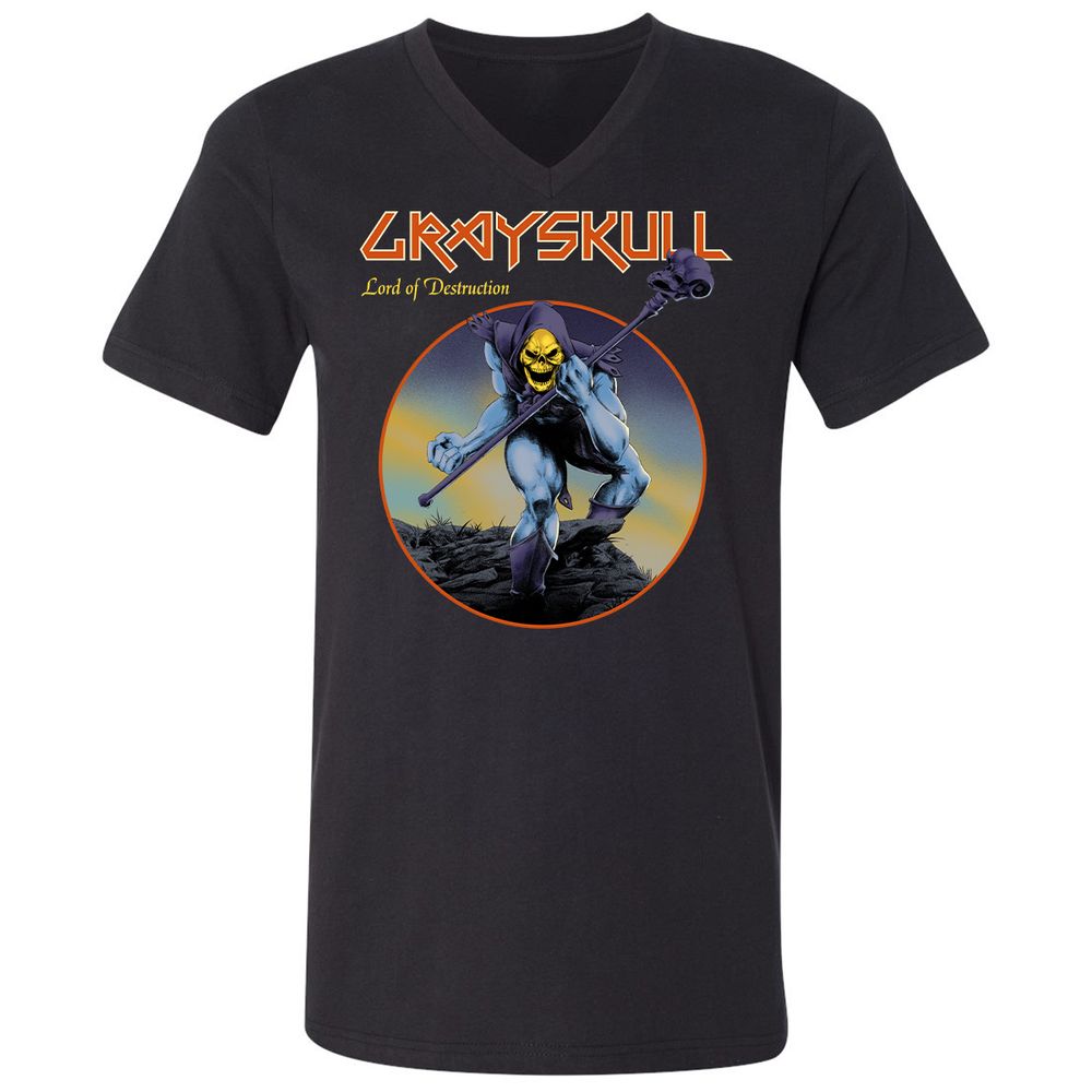 Unisex V-Neck T-Shirt - 84FZCFUN - Black - 1