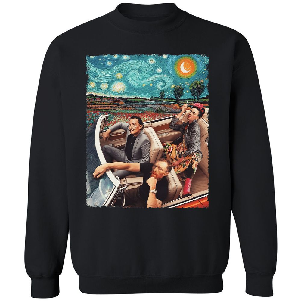 Classic Unisex Sweatshirt - W498J6TY - Black - 1