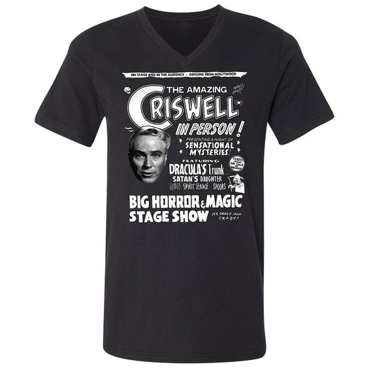 Unisex V-Neck T-Shirt - BN9QW9NK - Black - 1