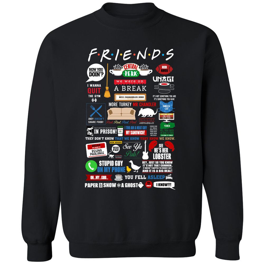 Classic Unisex Sweatshirt - HZKTA78V - Black - 1