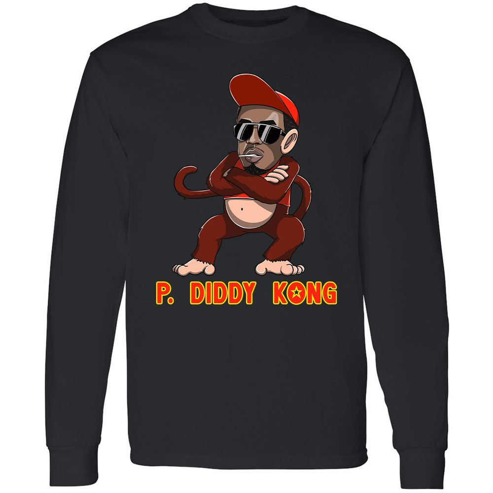 Long Sleeve T-Shirt - 3Q8J9AB7 - Black - 1