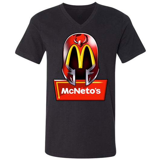 Unisex V-Neck T-Shirt - HYNFPWGR - Black - 1