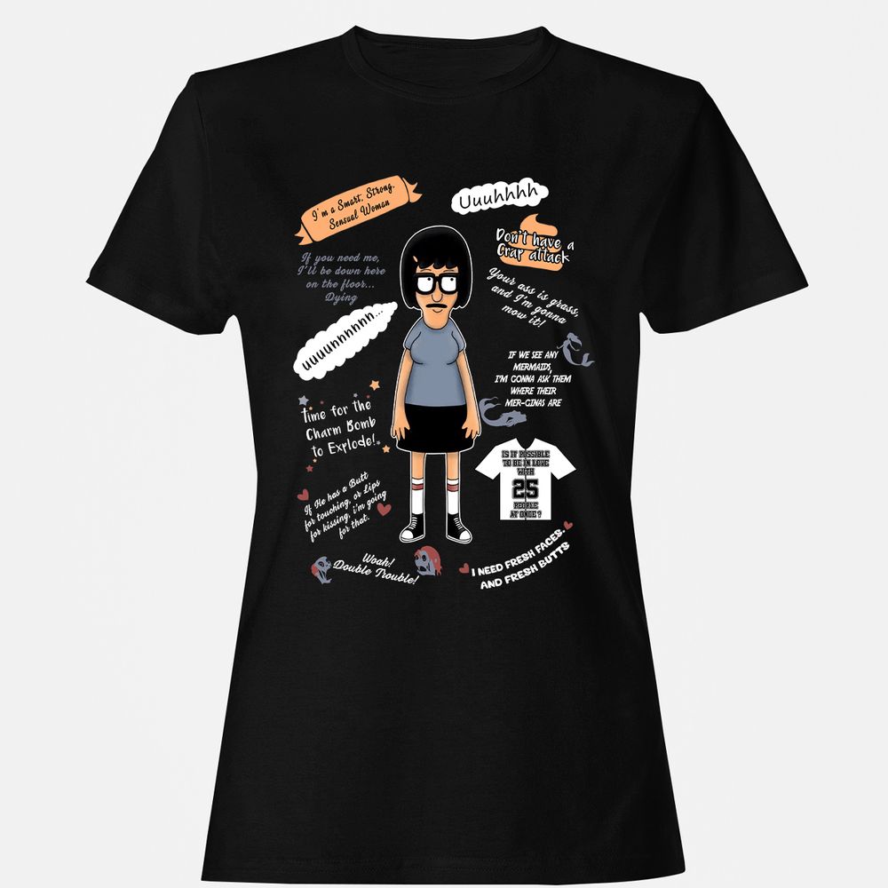 Women's T-Shirt - 8AUPW9M6 - Black - 1