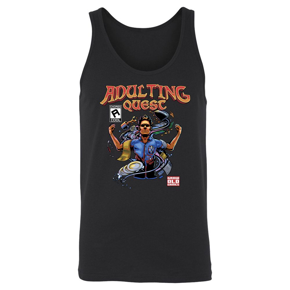 Unisex Jersey Tank - VUGLAHGK - Black - 1