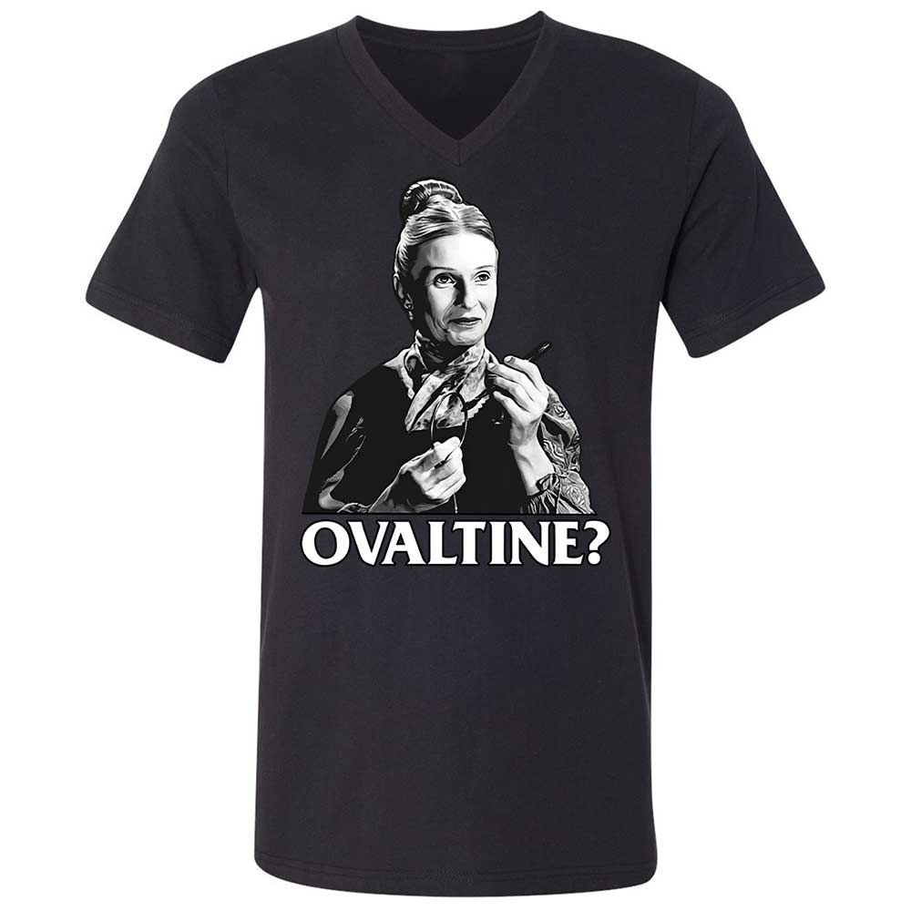 Unisex V-Neck T-Shirt - TSAKD8X9 - Black - 1