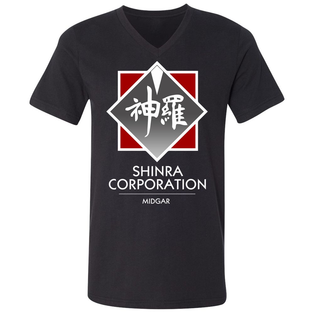 Unisex V-Neck T-Shirt - 8YMS49UG - Black - 1