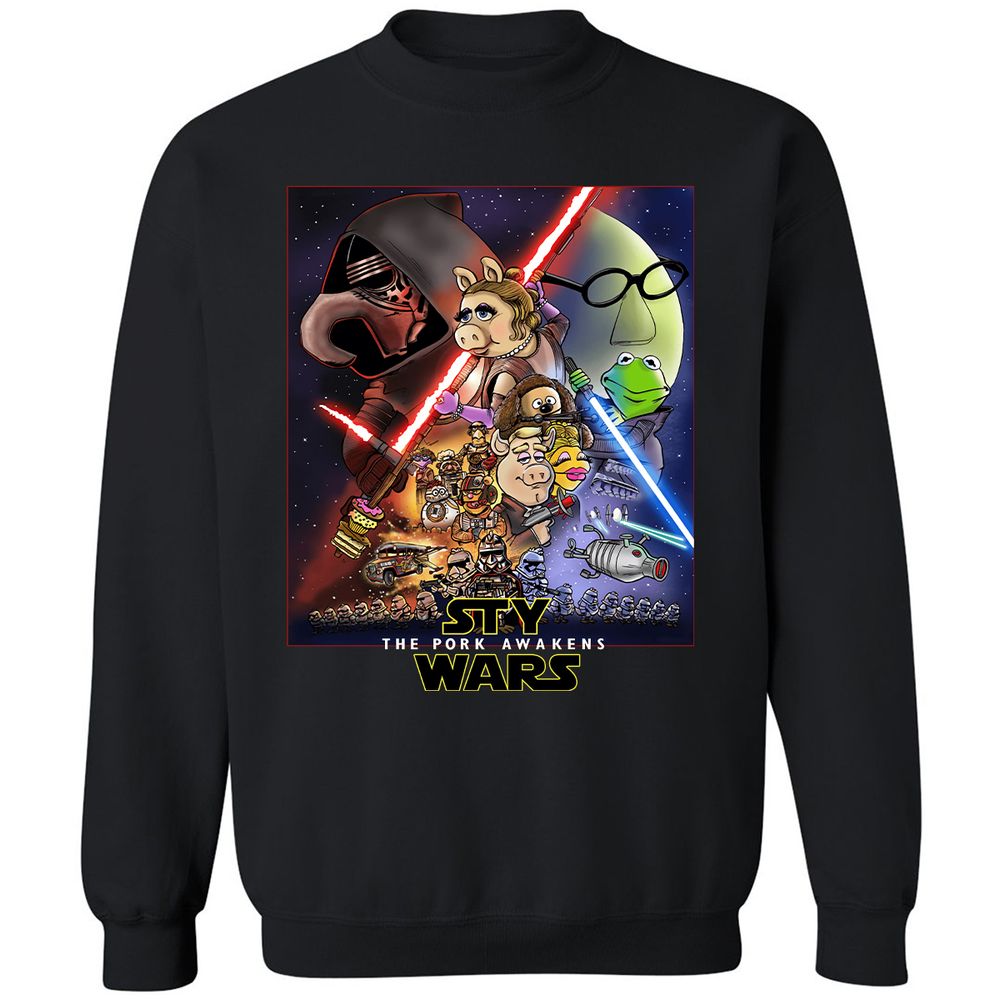 Classic Unisex Sweatshirt - UNQ9U3K5 - Black - 1