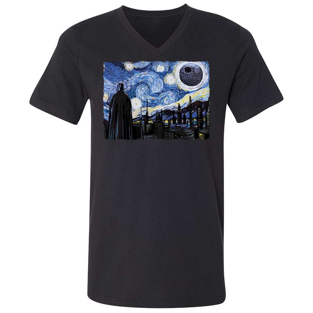 Unisex V-Neck T-Shirt - 9X8DBMHX - Black - 1
