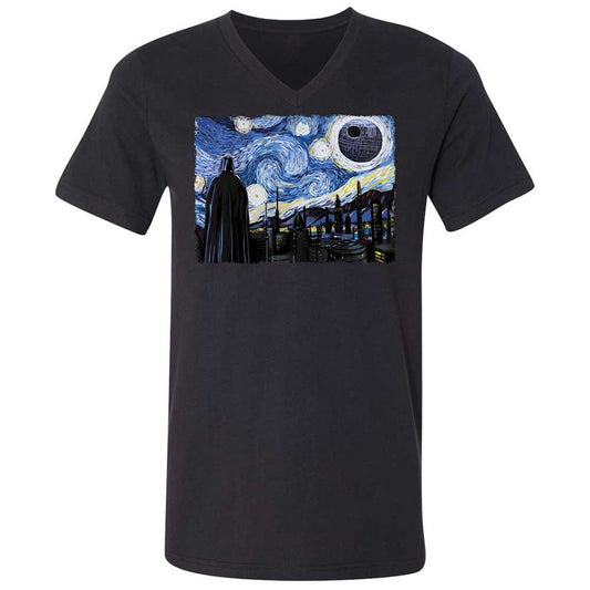 Unisex V-Neck T-Shirt - 9X8DBMHX - Black - 1