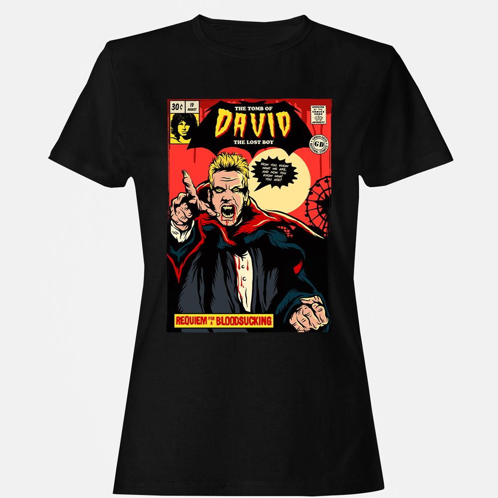 Women's T-Shirt - J1436CDQ - Black - 1