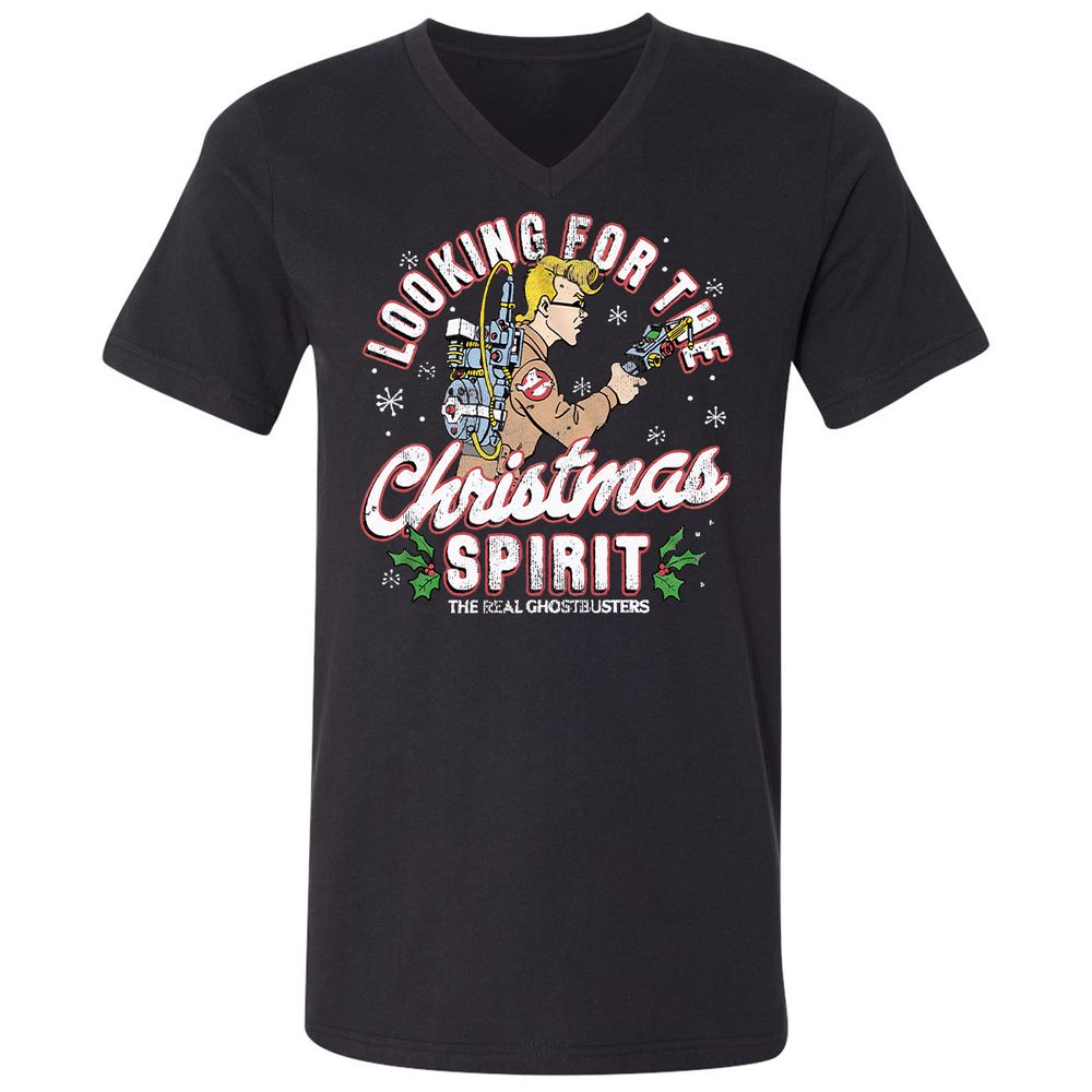 Unisex V-Neck T-Shirt - NBBQM2MS - Black - 1