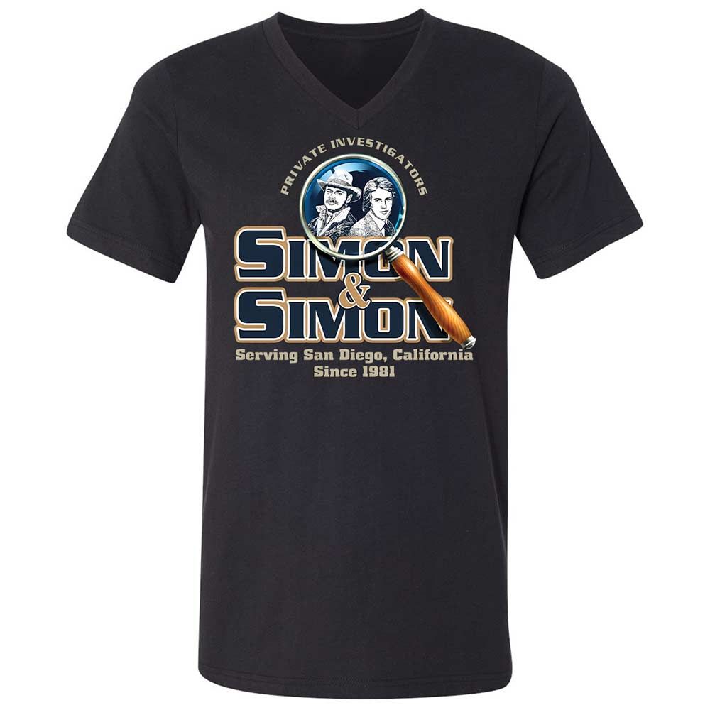Unisex V-Neck T-Shirt - 8S9RMCVZ - Black - 1