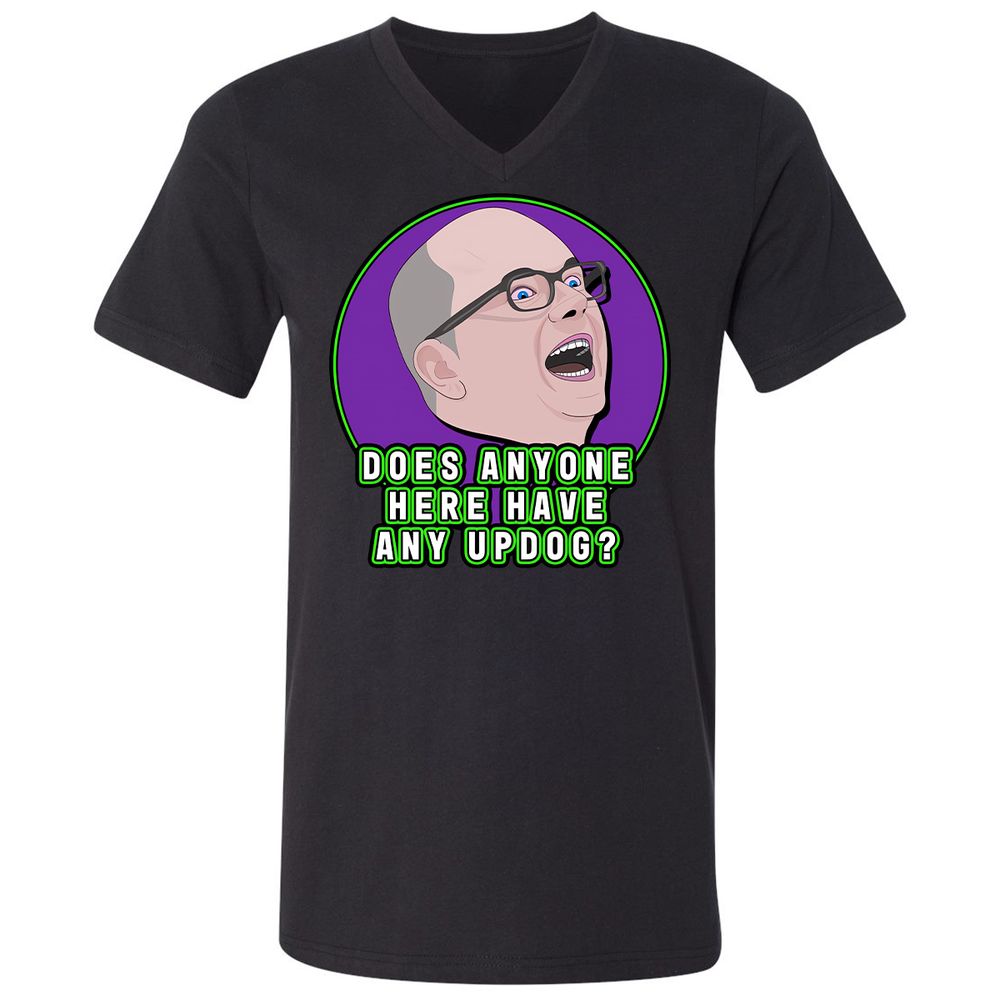 Unisex V-Neck T-Shirt - AHR15F8X - Black - 1