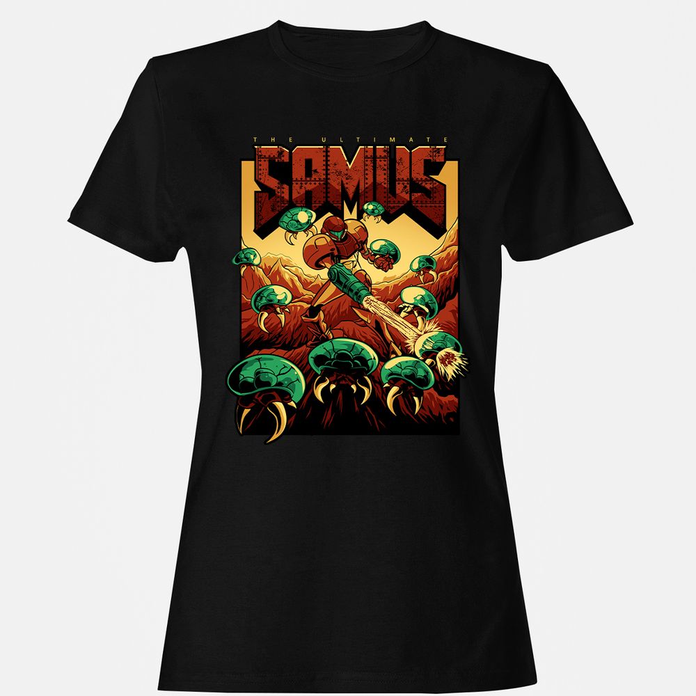 Women's T-Shirt - HZUCT8GU - Black - 1