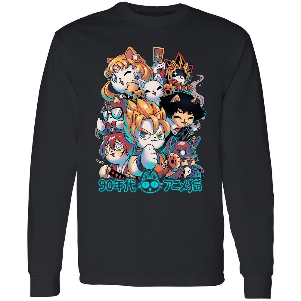 Long Sleeve T-Shirt - AYKZNYGT - Black - 1