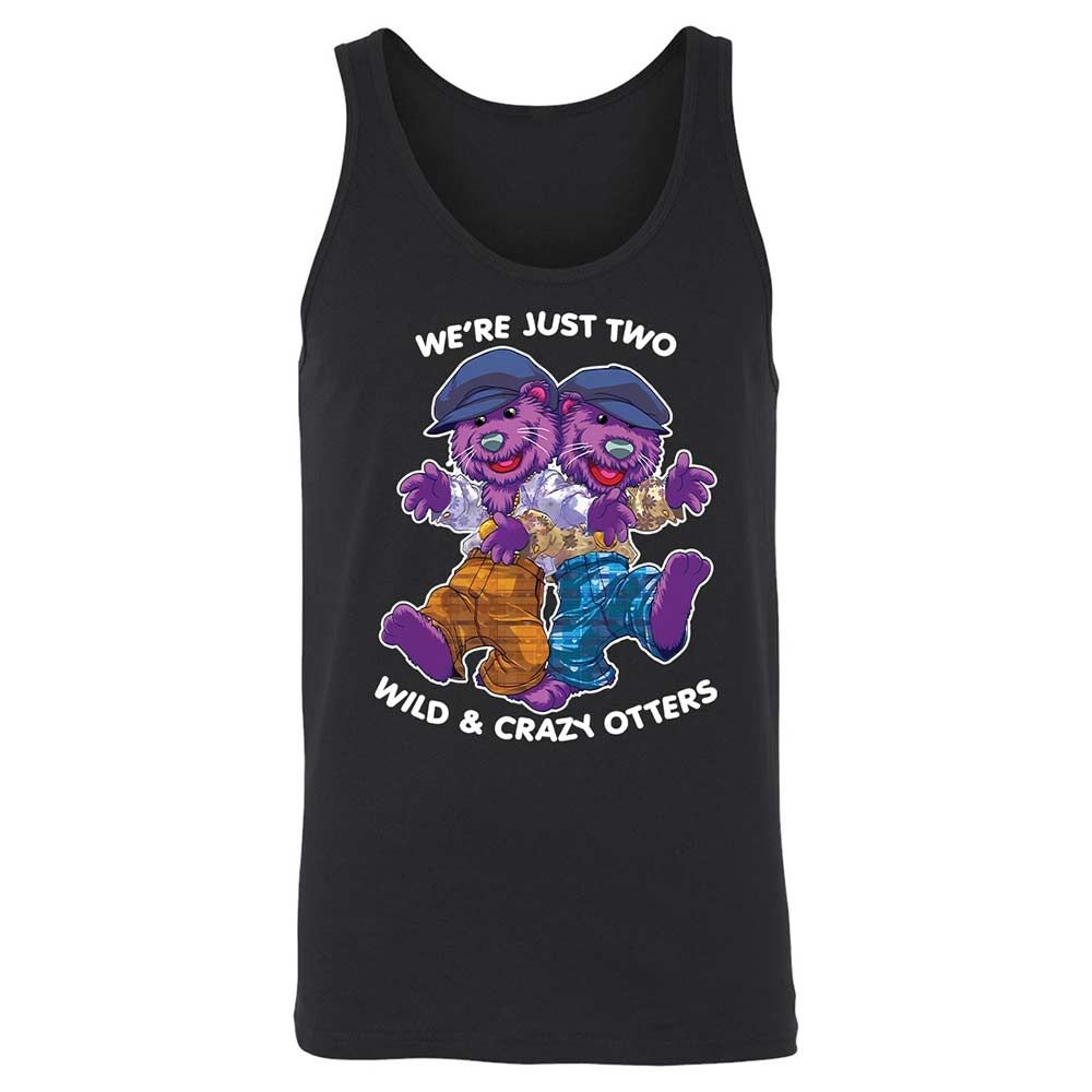 Two wild & crazy otters - Black - 1