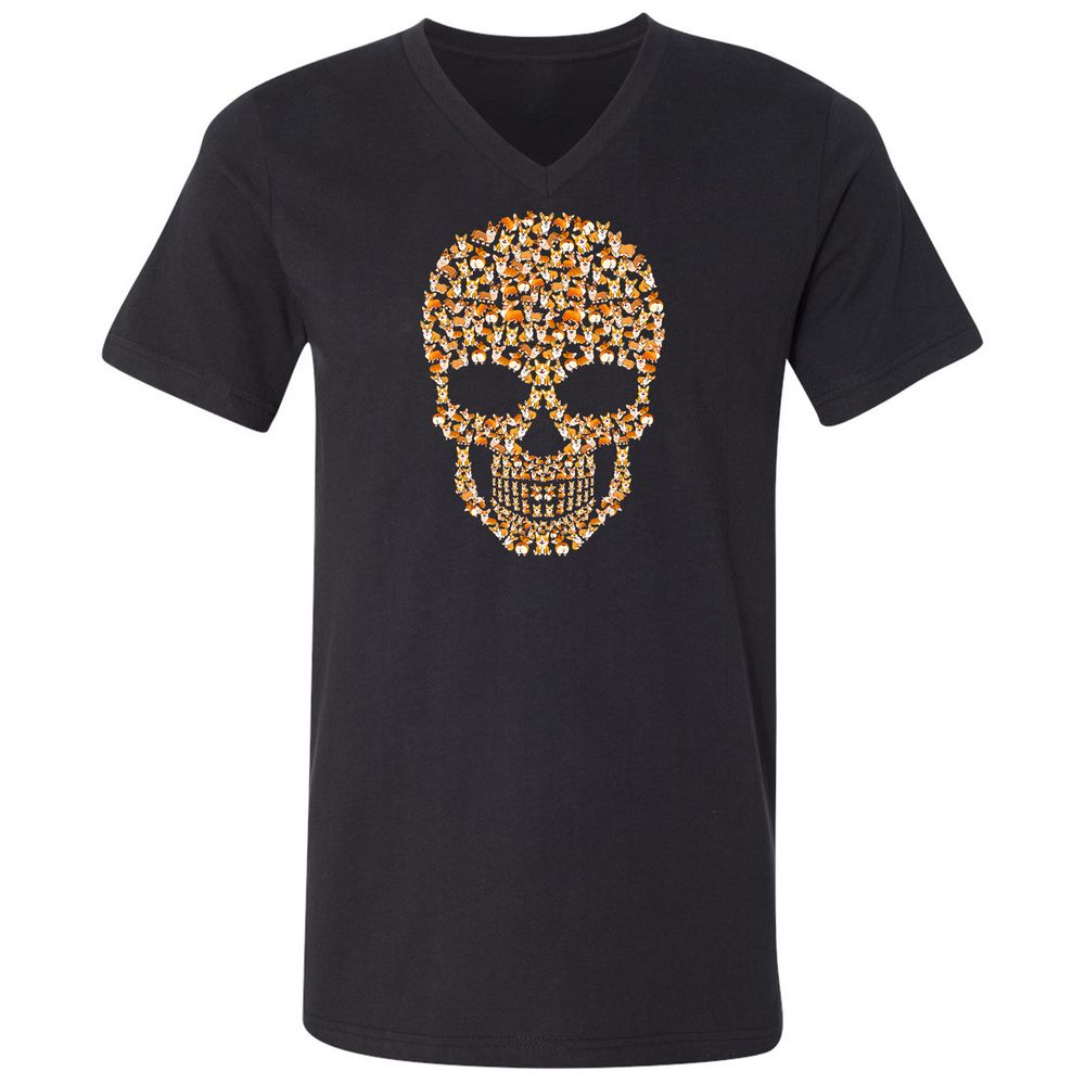Unisex V-Neck T-Shirt - NXHDLQ9W - Black - 1
