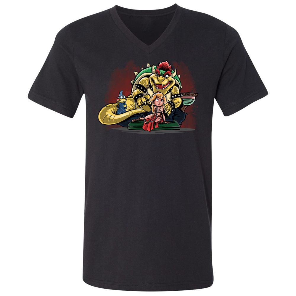 Unisex V-Neck T-Shirt - PANUNVZT - Black - 1