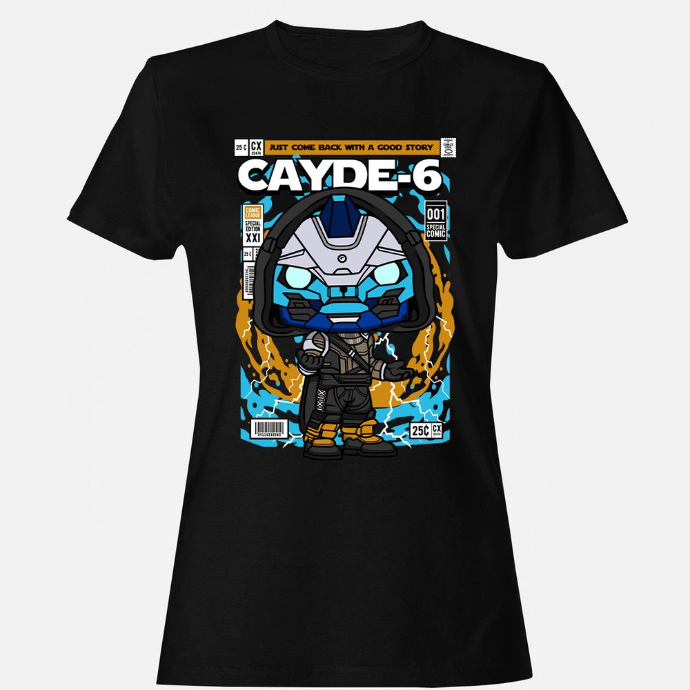 Women's T-Shirt - WZHGDCZ4 - Black - 1