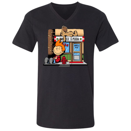 Unisex V-Neck T-Shirt - UCC41M6Y - Black - 1