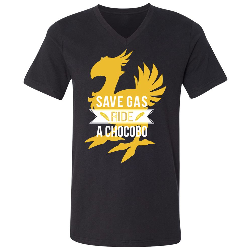 Unisex V-Neck T-Shirt - 7GPKDMGA - Black - 1
