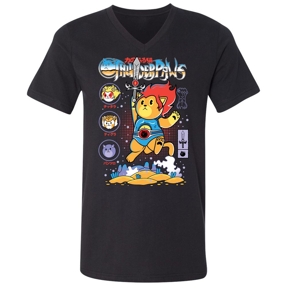 Unisex V-Neck T-Shirt - KFGYZAA2 - Black - 1