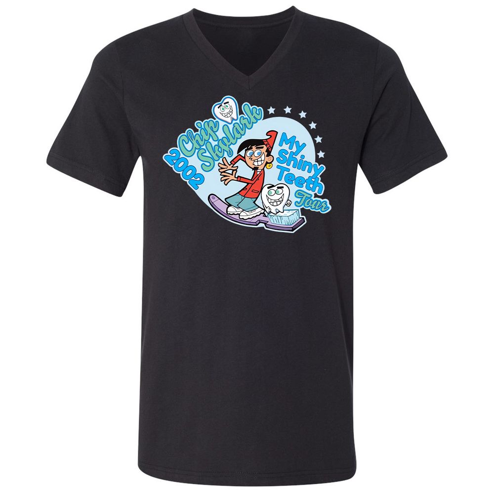 Unisex V-Neck T-Shirt - 5S9KFKLK - Black - 1
