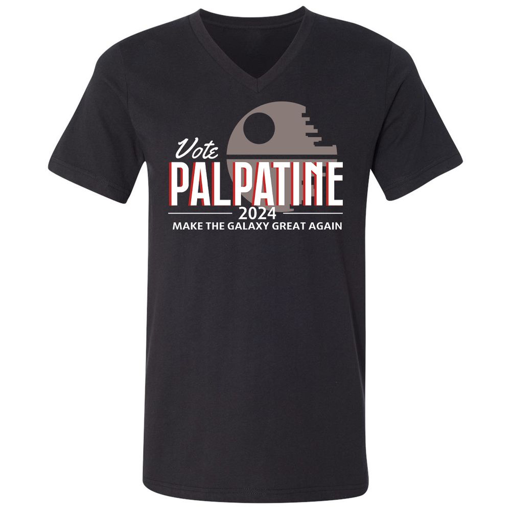 Unisex V-Neck T-Shirt - NY4ECKLM - Black - 1