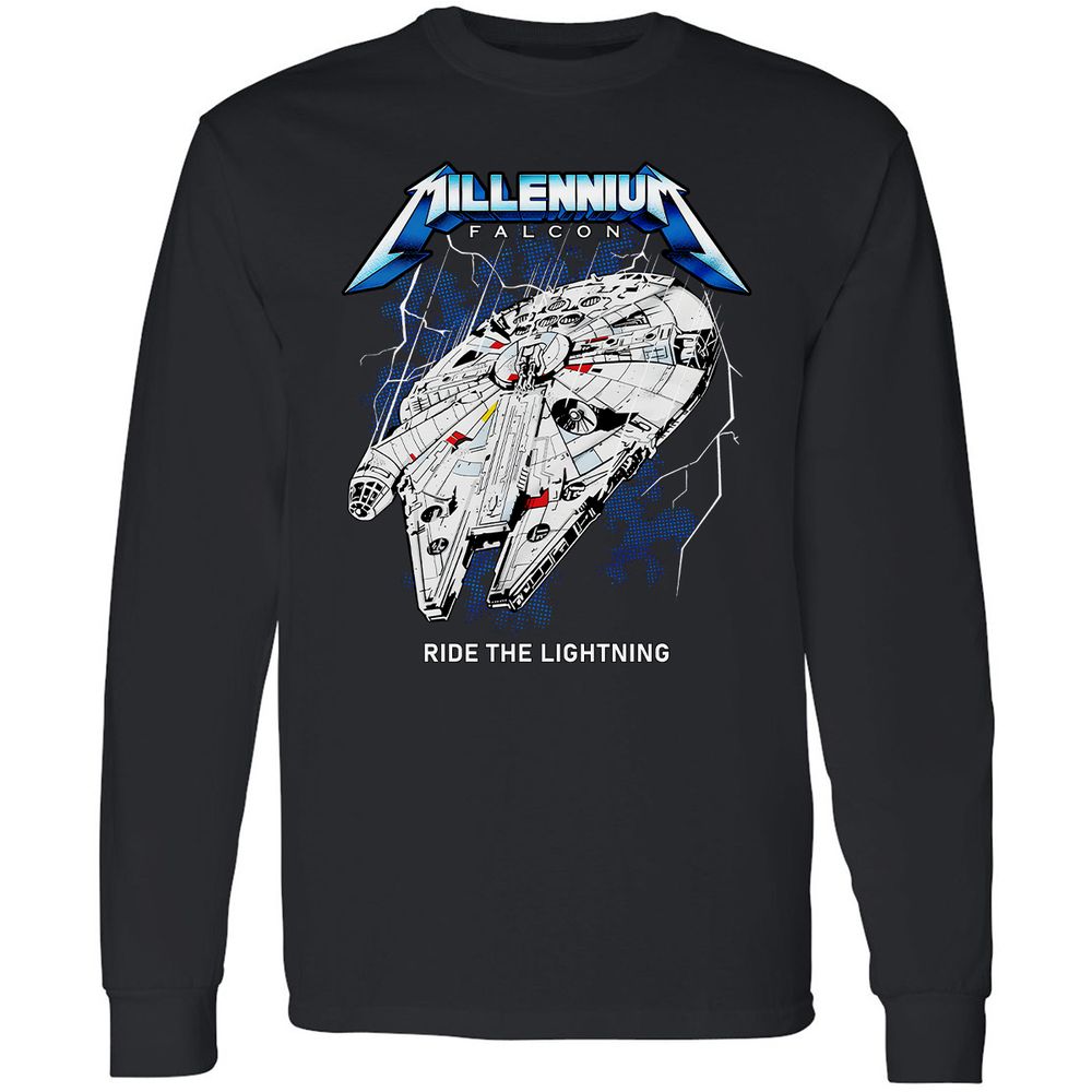 Long Sleeve T-Shirt - TRSY77BW - Black - 1