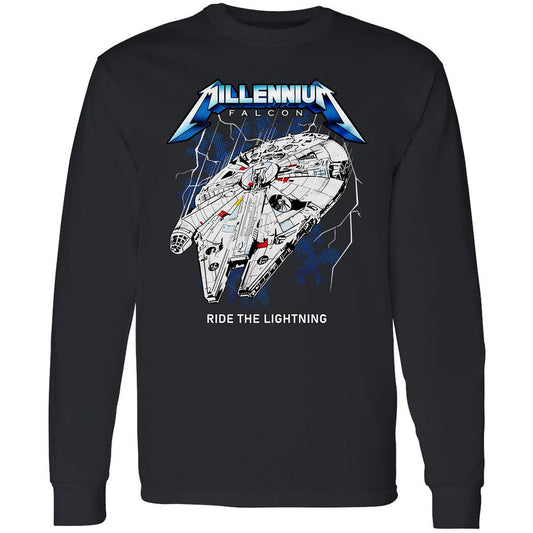 Long Sleeve T-Shirt - TRSY77BW - Black - 1