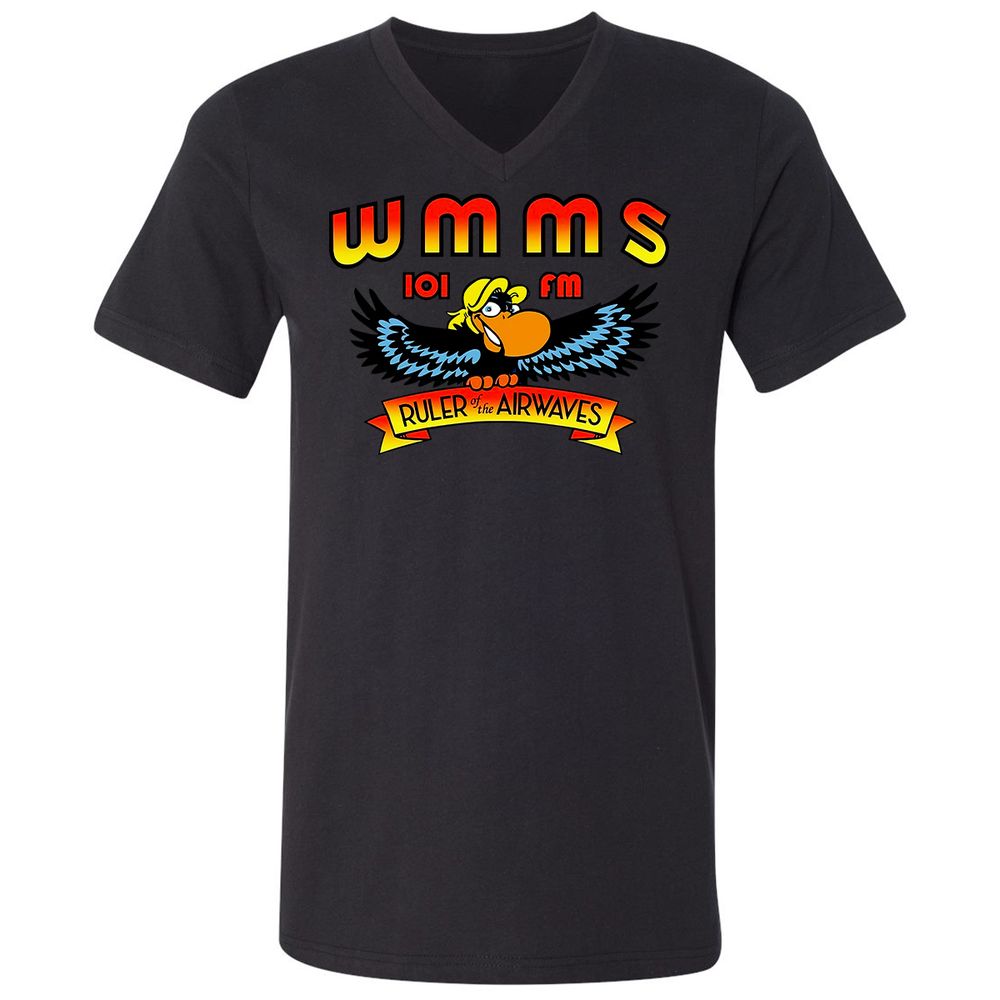 Unisex V-Neck T-Shirt - 8TV2HX64 - Black - 1