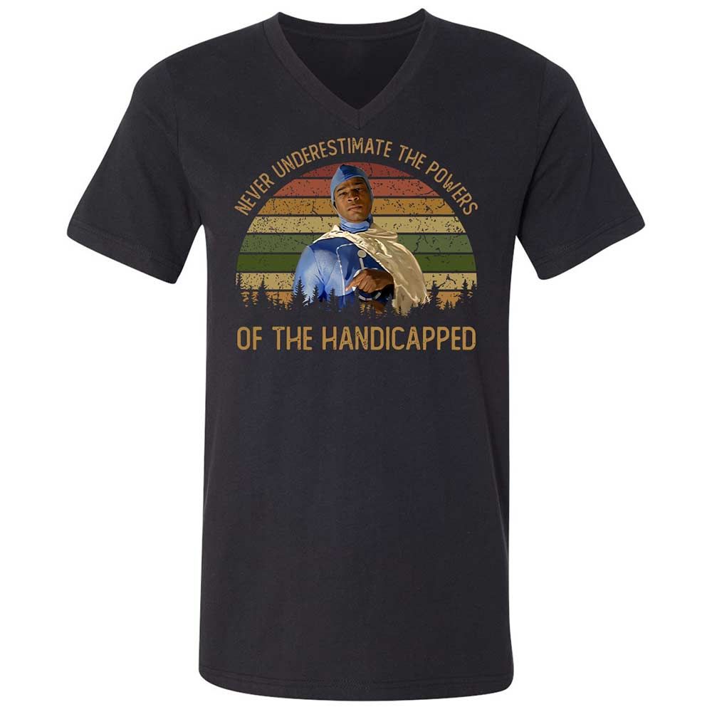 Unisex V-Neck T-Shirt - P6SGKR2P - Black - 1