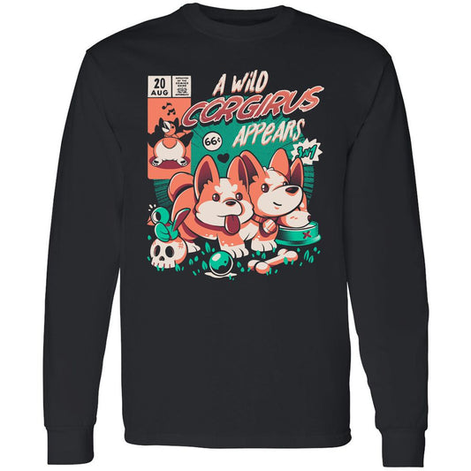 Long Sleeve T-Shirt - K7EAMQN4 - Black - 1