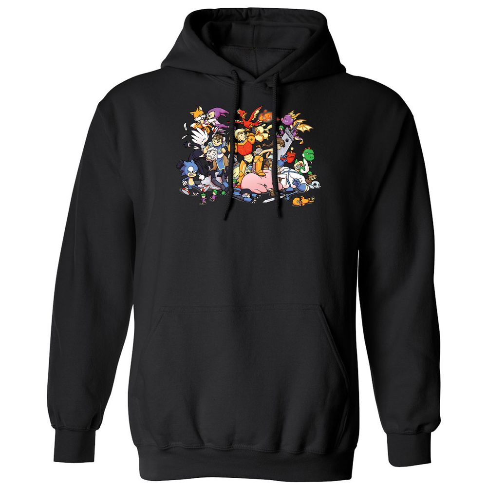 Classic Unisex Hoodie - DJZSD97W - Black - 1