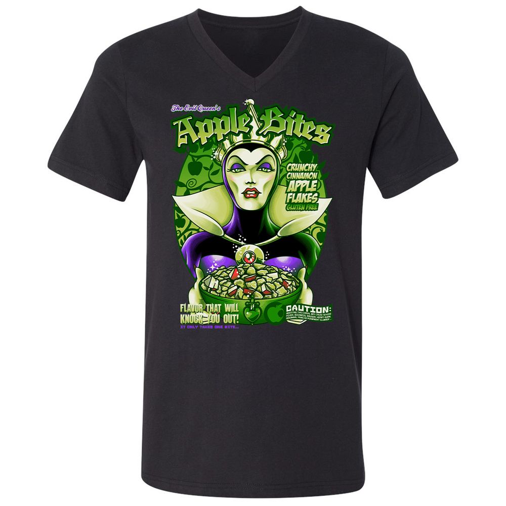 Unisex V-Neck T-Shirt - HWVTKASN - Black - 1
